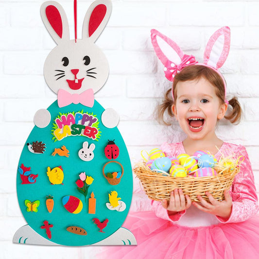 Easter Felt Bunny Set - Free Shipping